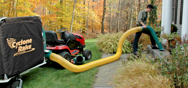 The power vacuum pickup accessory is part of our leaf collection system
