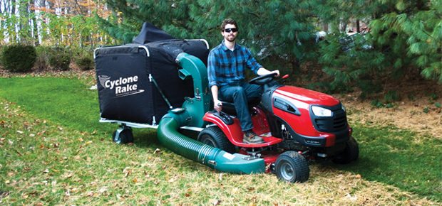 The Commercial PRO leaf collection system will pick up pine needles better than a leaf bagger on you mower.