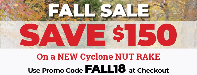 used cyclone nut rake