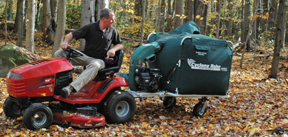 If you find a used tow behind leaf vacuum for sale, make sure it never jackknives when backing up.