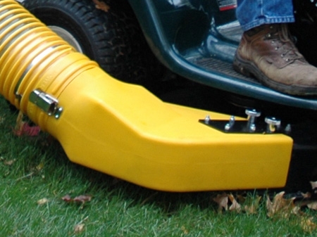 Close up of a Mower Deck adapter