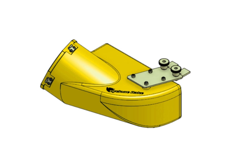 Picture of 240-010 -- Custom Cut Yellow XL MDA To 8 Inch Hose