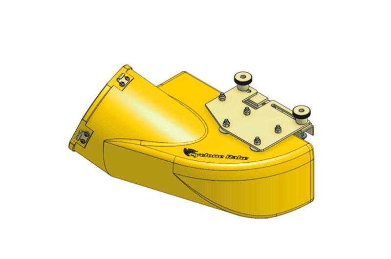 Picture of 240-023 -- Custom Cut Yellow XL MDA To 8 Inch Hose