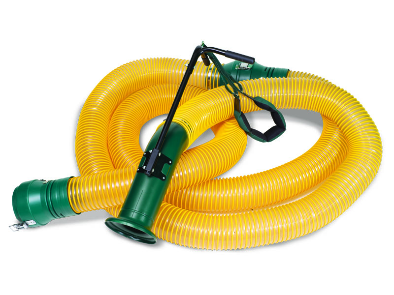 The Estate vacuum with the upgraded urethane hose.
