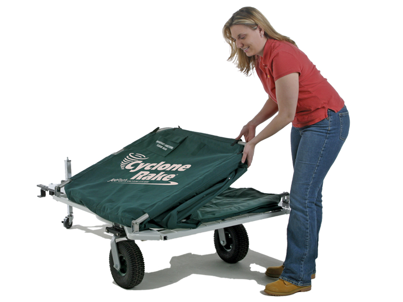 Step One: a woman folding down the collector