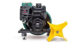 The XR950-Pro Engine used on the Commander with a yellow 4-blade miracle impeller.