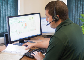 Customer Service Rep on a call