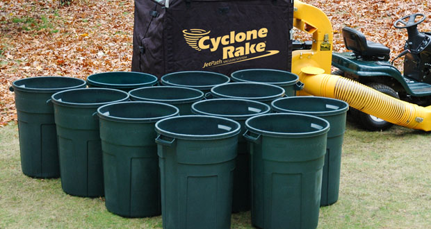 The largest capacity: 415 gallons 10 times more than a leaf bagger