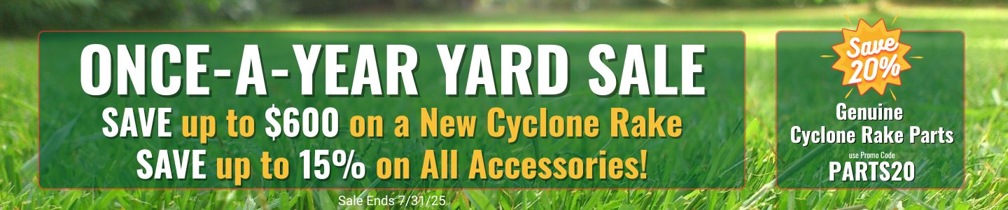 March Cyclone Rake Offer Banner