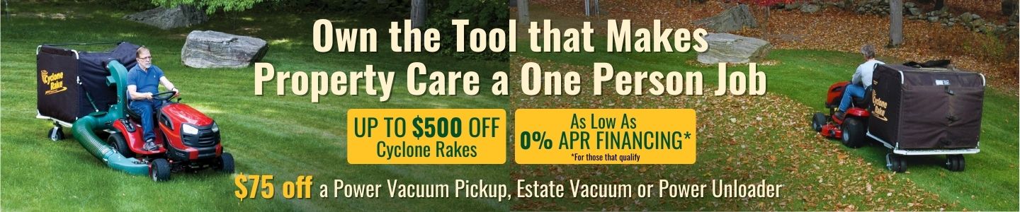 March Cyclone Rake Offer Banner