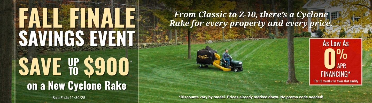 November Cyclone Rake Offer Banner