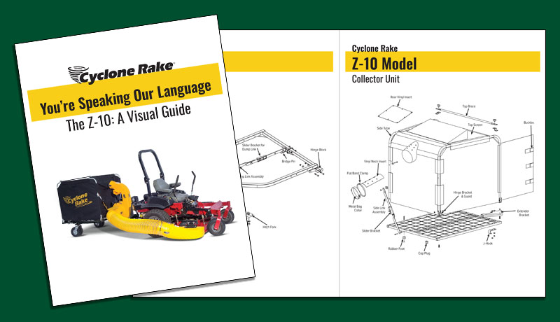 The Visual Guide for the Cyclone Rake Z-10.