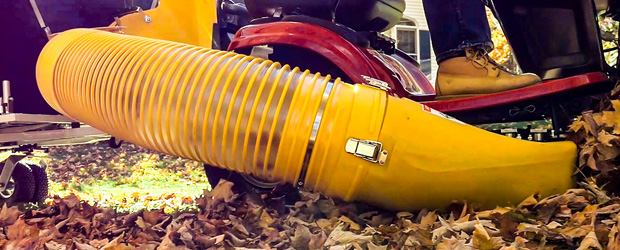 closeup of jetpath vacuum system on a z-10 cyclone rake