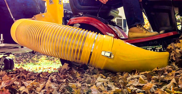 closeup of jetpath vacuum system on a z-10 cyclone rake
