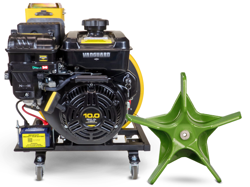 Vanguard VG300E 10HP engine with a 5-blade super-flow impeller